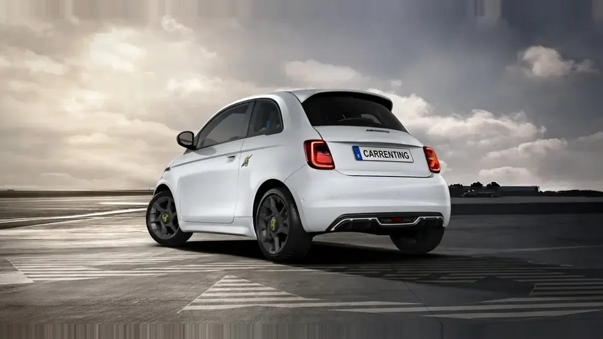 Abarth 500e 42kWh en renting en Zaragoza — Delantera