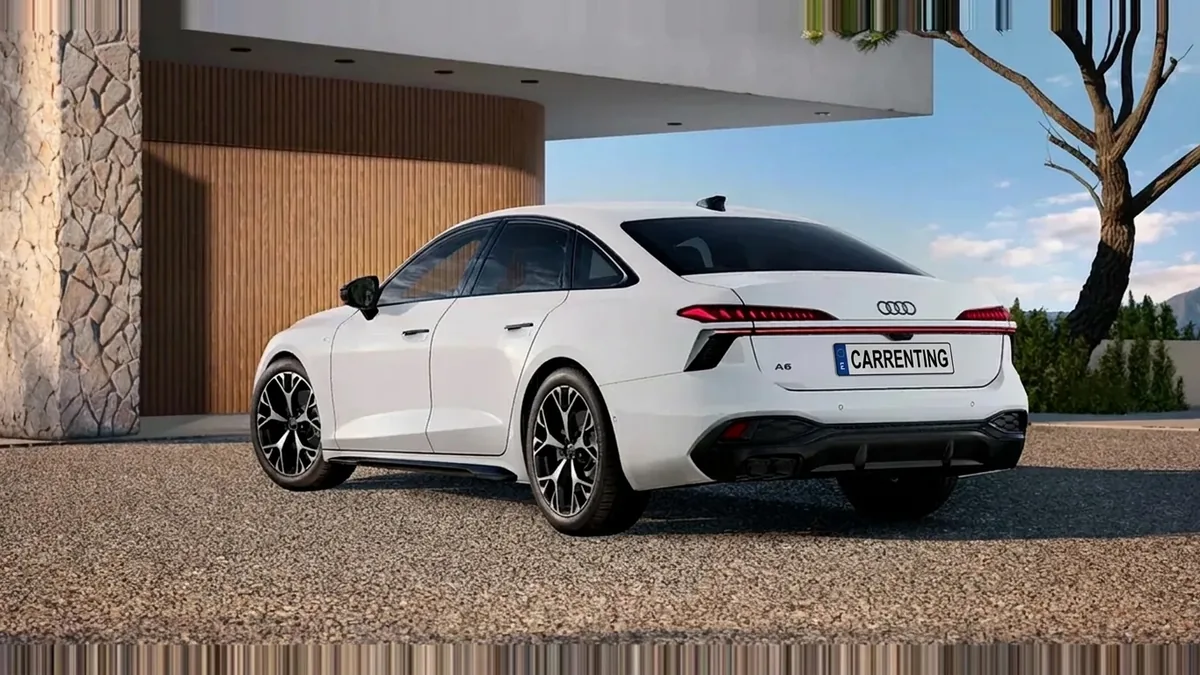 Audi A6 TDI 150kW (204CV) S Tronic Black Line en renting en Zaragoza — Delantera