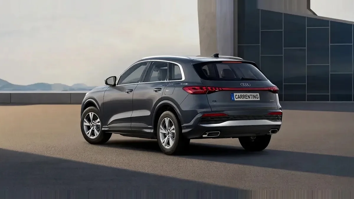 Audi Q5 Advanced e-hybrid quattro 220kW S tronic en renting en Zaragoza — Trasera