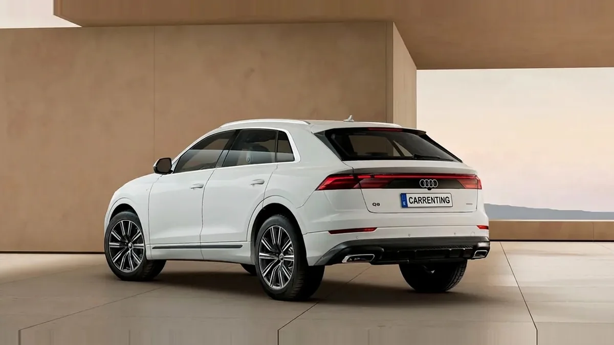 Audi Q8 SUV S line 45 TDI Quattro Tiptronic en renting en Zaragoza — Delantera