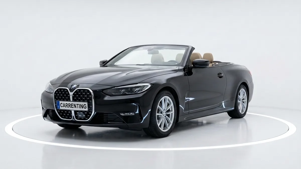 BMW Serie 4 420i Cabrio en renting en Zaragoza — Lateral