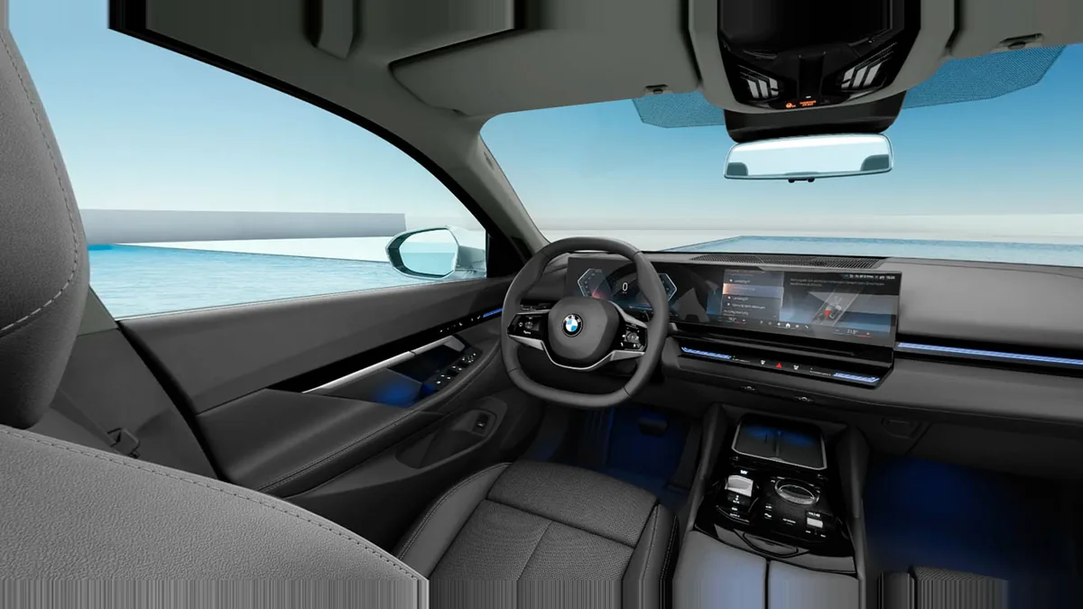 BMW Serie 5 520d en renting en Zaragoza — Interior