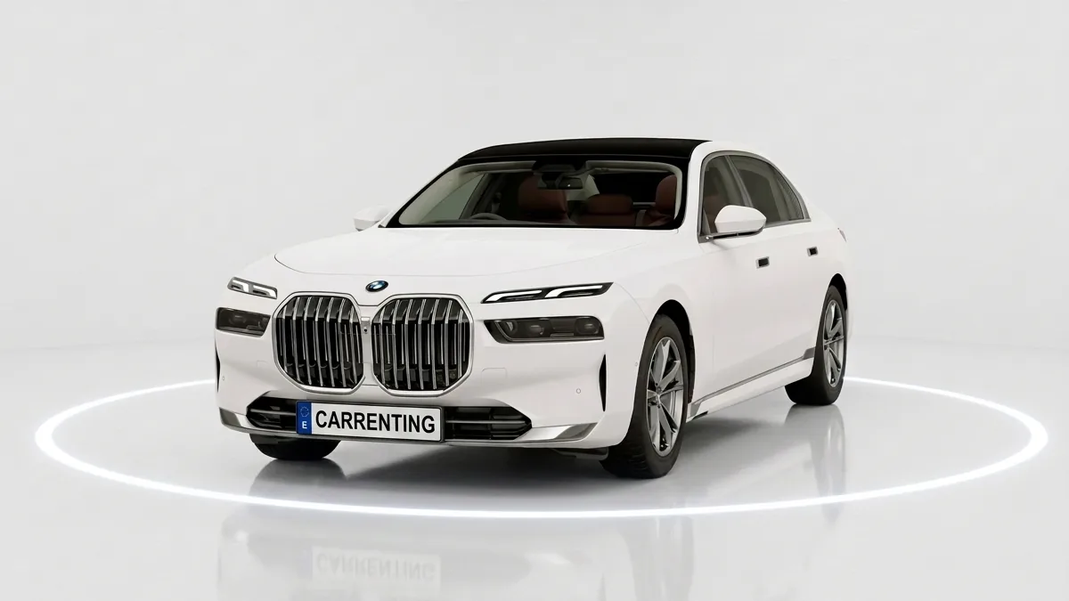 BMW Serie 7 740d xDrive en renting en Zaragoza — Lateral