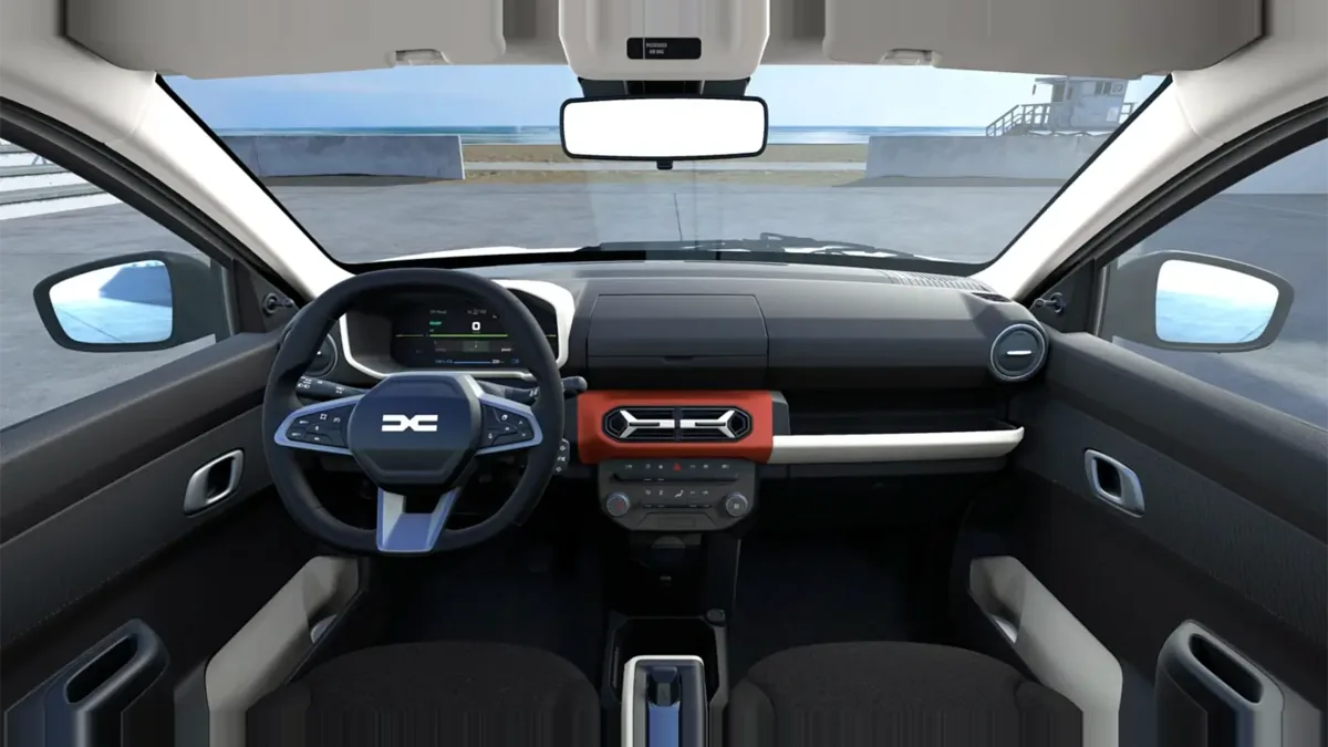 Dacia Spring Expression Electric 33kW (45CV) en renting en Zaragoza — Interior