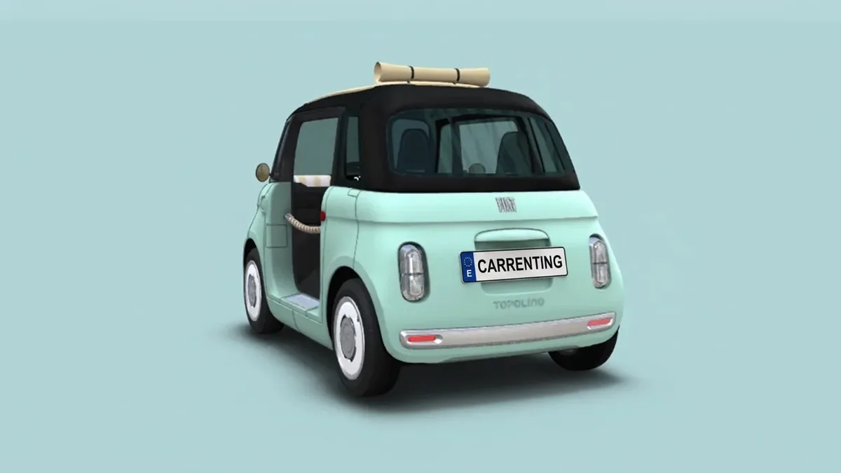 Fiat TOPOLINO DOLCEVITA en renting en Zaragoza — Delantera