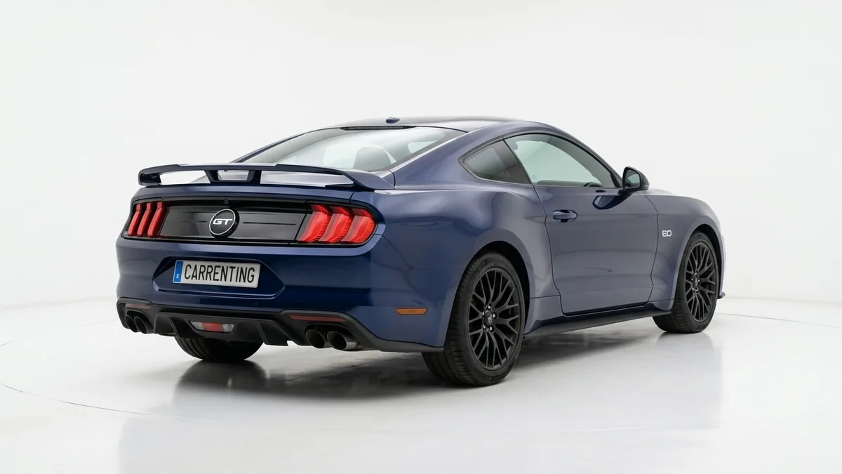 Ford Mustang 5.0 Ti-VCT V8 Mustang Dark House AT en renting en Zaragoza — Delantera