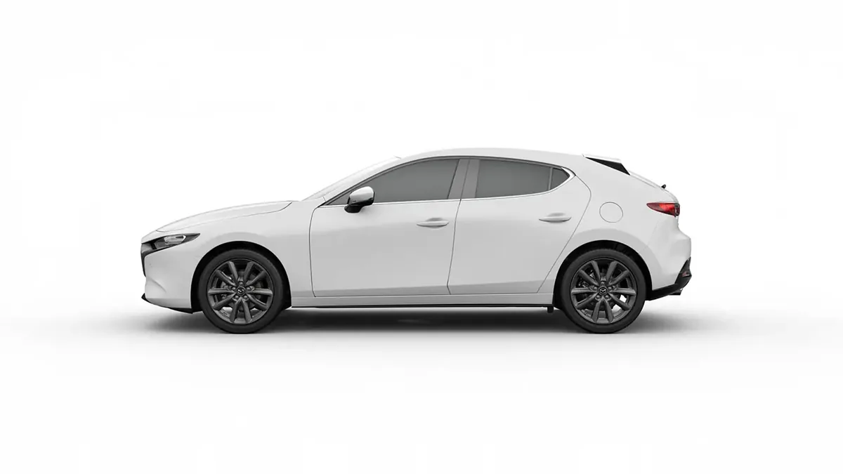 Mazda 3 2.5L e-Skyactiv G MHEV 140CV 6AT Centre-Line en renting en Zaragoza — Trasera