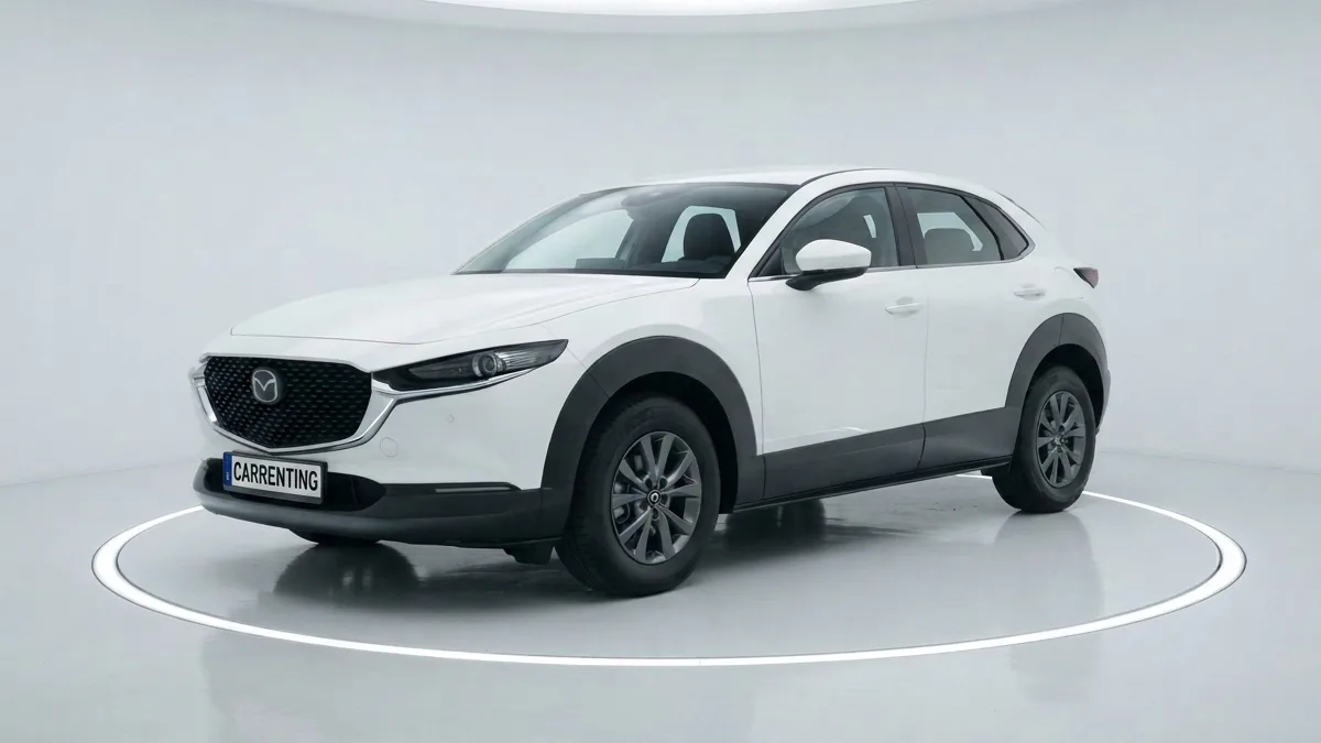 Mazda CX 30 2.5L e-SkyAct G MHEV 103kW Prime-Line en renting en Zaragoza — Lateral