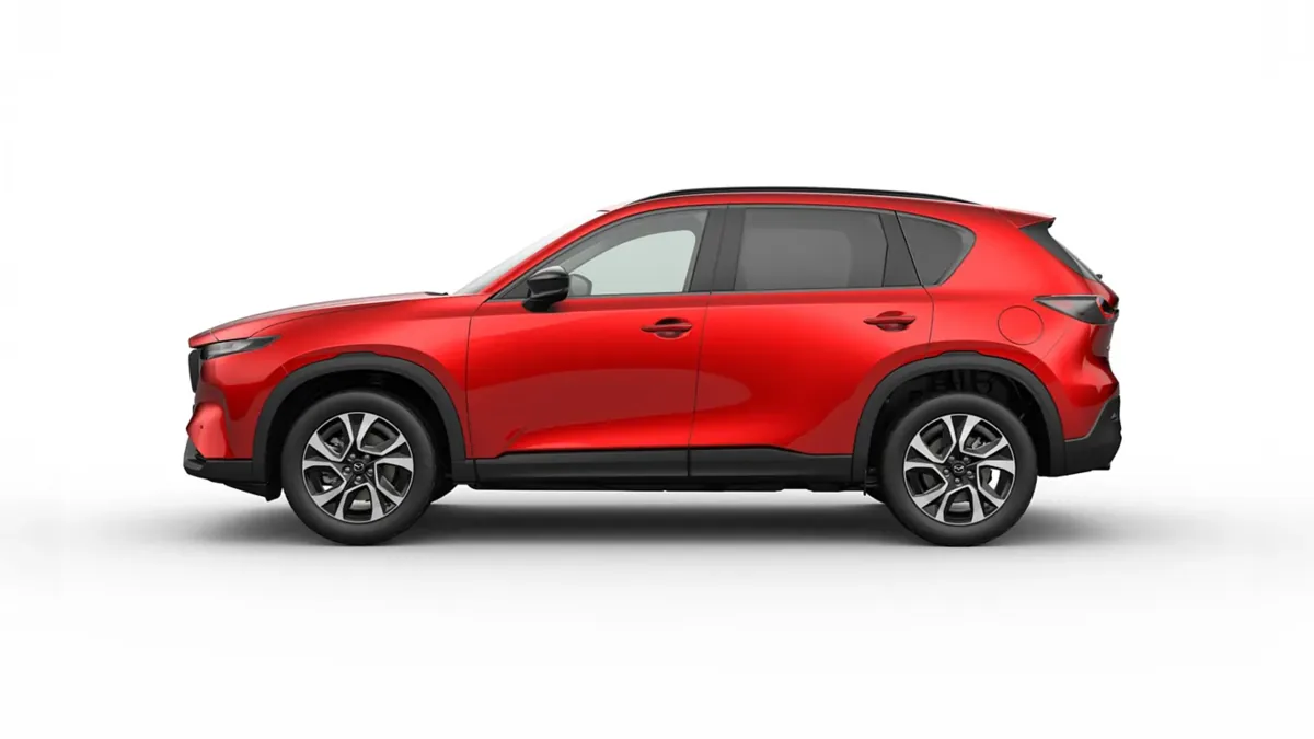 Mazda CX-5 2.5 e-Skyactiv-G MHEV 141cv Centre-Line FWD en renting en Zaragoza — Trasera