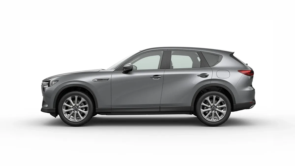 Mazda CX-60 e-Skyactiv D MHEV 8AT RWD Exclusive-Line en renting en Zaragoza — Trasera