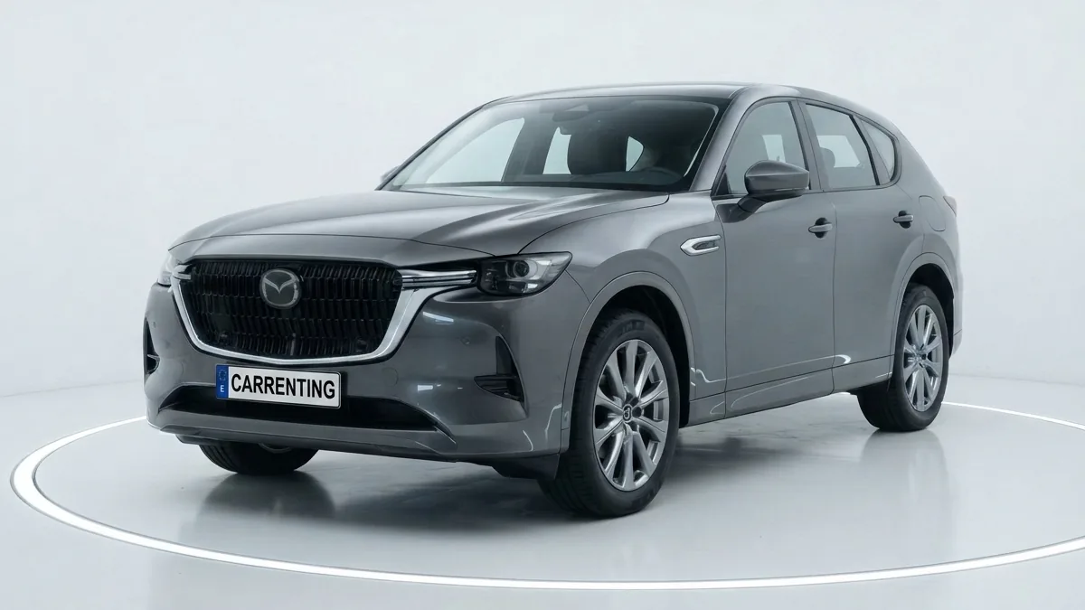 Mazda CX-60 e-Skyactiv D MHEV 8AT RWD Exclusive-Line en renting en Zaragoza — Lateral