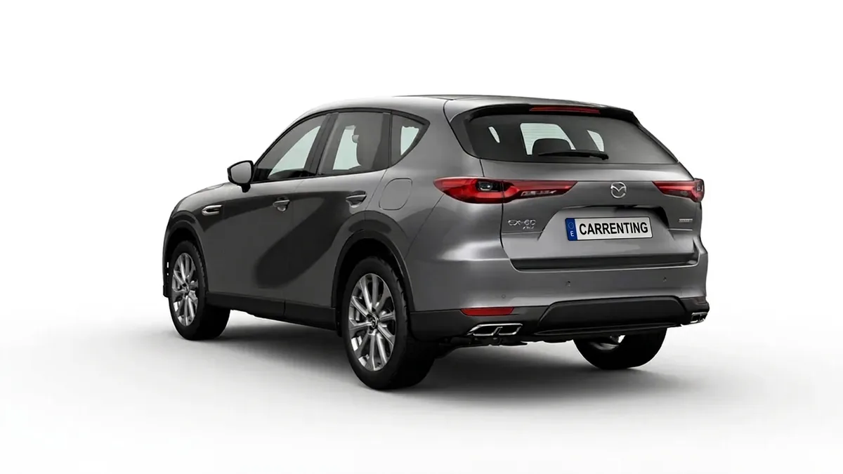 Mazda CX-60 e-Skyactiv PHEV AWD Exclusive-Line en renting en Zaragoza — Delantera