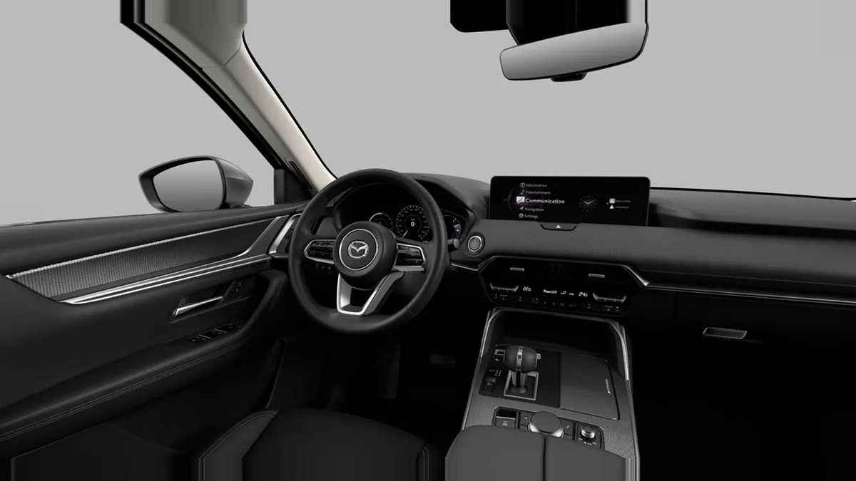 Mazda CX-60 e-Skyactiv PHEV AWD Exclusive-Line en renting en Zaragoza — Interior
