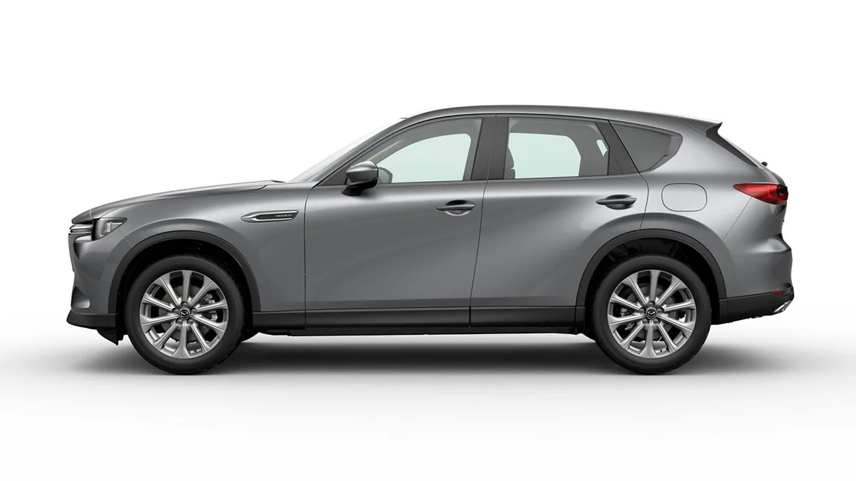 Mazda CX-60 e-Skyactiv PHEV AWD Exclusive-Line en renting en Zaragoza — Trasera