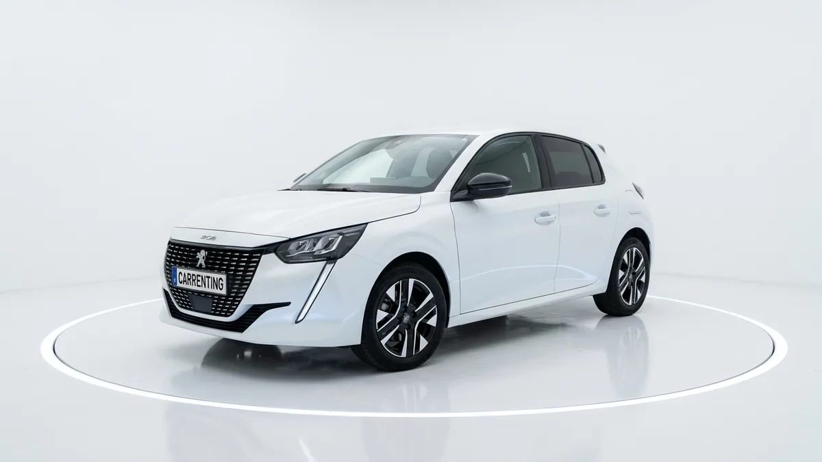 Peugeot 208 5P ALLURE TURBO 100 S&S 6VEL (MANUAL) en renting en Zaragoza — Lateral