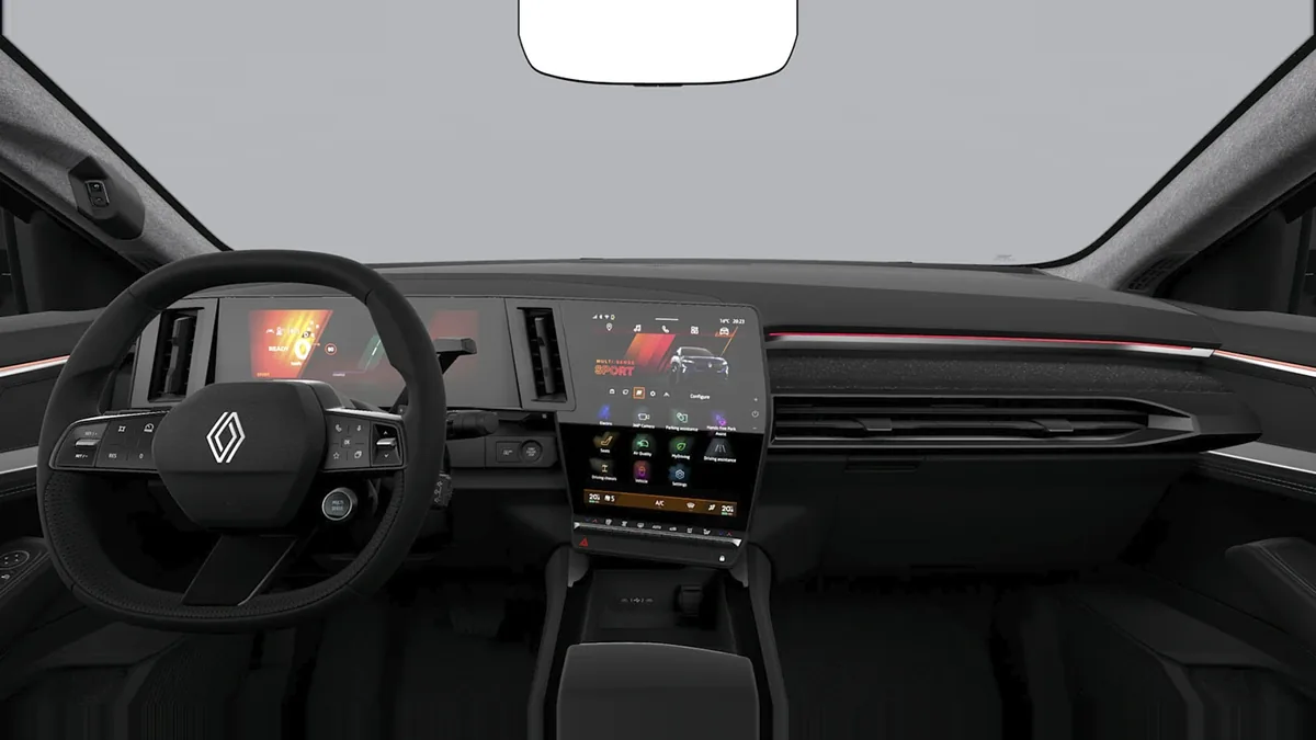 Renault RAFALE TECHNO E-TECH FULL HYBRID 200CV en renting en Zaragoza — Interior