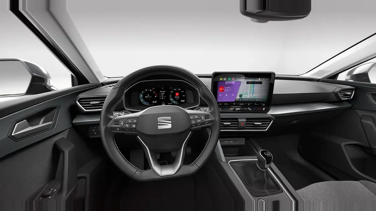 SEAT León 2.0 TDI CR St&Stp XL Fleet Pack en renting en Zaragoza — Interior