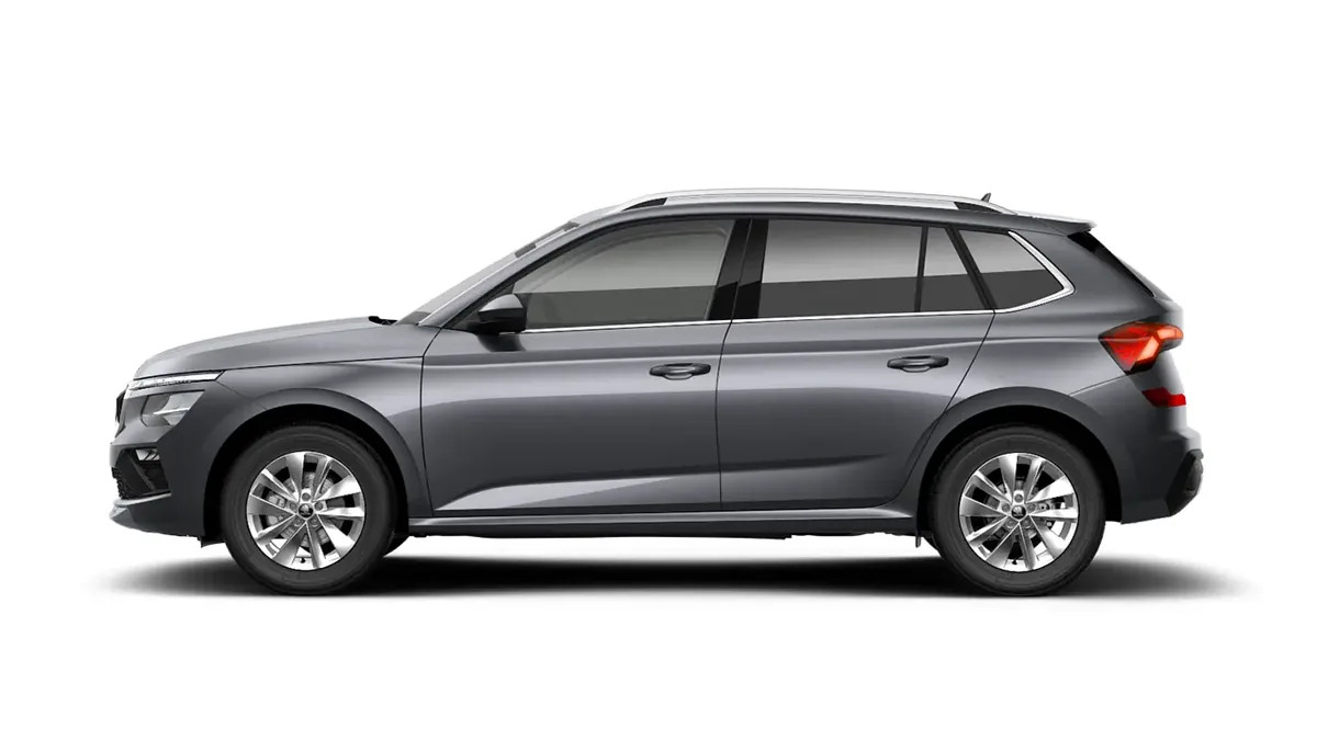 Škoda Kamiq 1.5 TSI DSG Selection en renting en Zaragoza — Delantera